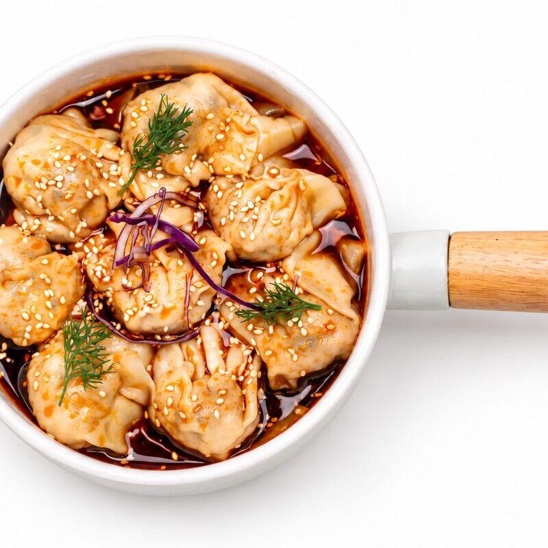 Wontons in Chicken Broth